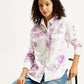 Women's Printed Oversized Shirt - Styleshot View