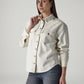 Women's Solid Relaxed Fit Denim Shirt - Side View