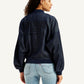 Women's Embroidered Navy Bomber Jacket - 733204d9-7893-41de-af1f-b530dda137a8 View