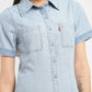 Women's Solid Spread Collar Denim Dress - d4e831b7-fe3c-460a-a958-e82f370d63c8 View