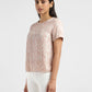 Women's Abstract Round Neck T-shirt - 6ced9763-9314-4138-bd3b-0de9f4dbf90b View