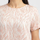 Women's Abstract Round Neck T-shirt - FrontDetails View