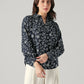 Women's Floral Regular Fit Collar Neck Top - Styleshot View