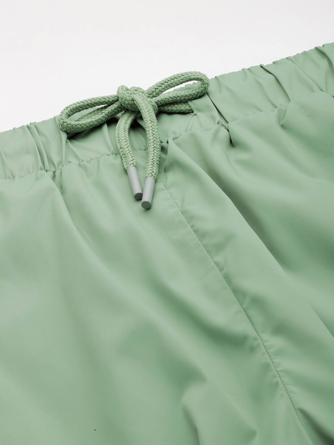 Women's Mid Rise Green Loose Tapered Fit Joggers - A657000015 View