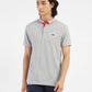 Men's Solid Polo T-shirt Grey - 0122cc6a-7541-4f7a-9432-6d490dbde5dd View