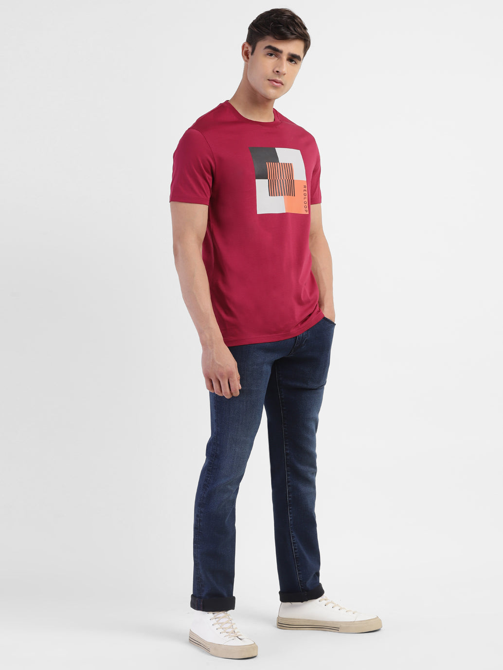 Men Regular Fit Graphics Print T-Shirt - bd2cdd33-8da5-4e08-894d-9bf5c7ba4611 View