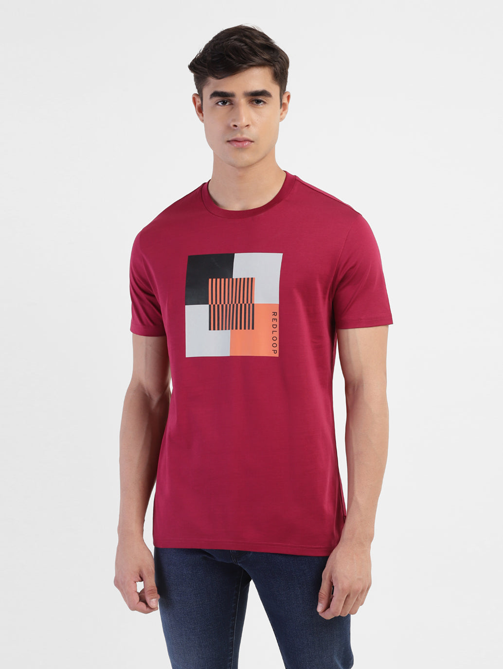 Men Regular Fit Graphics Print T-Shirt - e35274d1-e5b2-469d-9318-64189ee06147 View