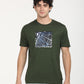 Men's Redloop Graphic Print Slim Fit T-shirt - Front View