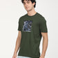 Men's Redloop Graphic Print Slim Fit T-shirt - RightSide View