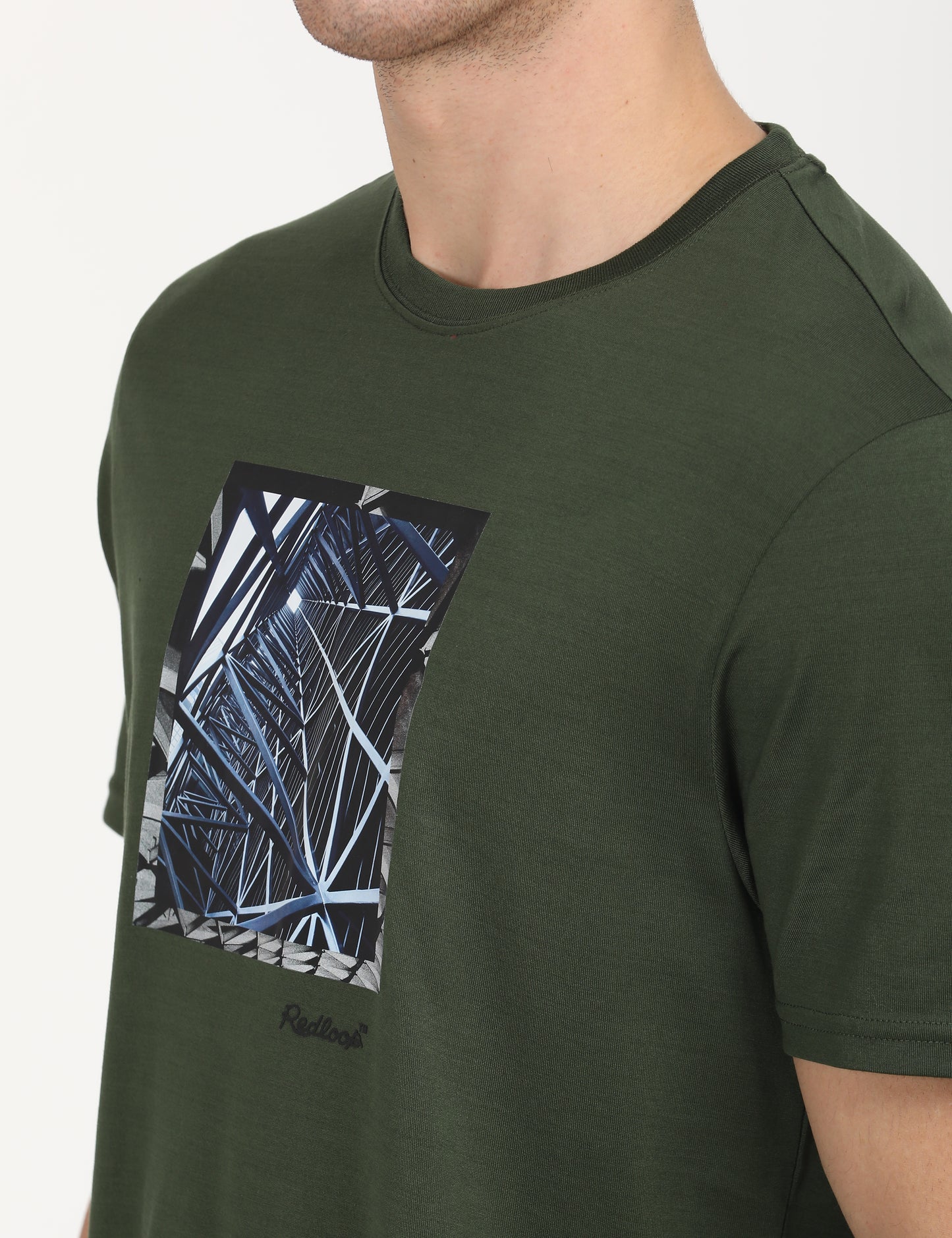 Men's Redloop Graphic Print Slim Fit T-shirt - deatil View