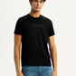 Men's Redloop Typography Black Slim Fit T-shirt - Styleshot View