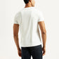 Men's Redloop Floral White Slim Fit T-shirt - Back View