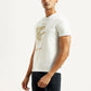 Men's Redloop Floral White Slim Fit T-shirt - Side View