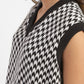 Women's V-Neck Checkered Sweater - ca8695e7-4938-4ff0-ba33-8c1d2f3114e9 View
