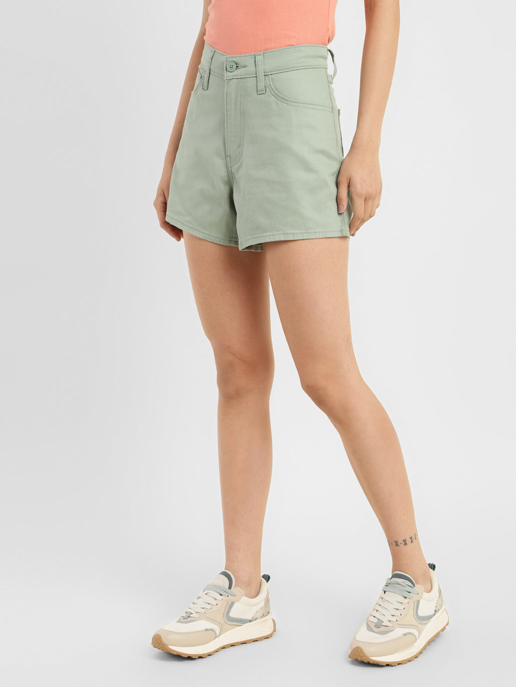 Women's High Rise Regular Fit Shorts - 0a9356de-403b-4863-bbf0-144f9e88a97d View