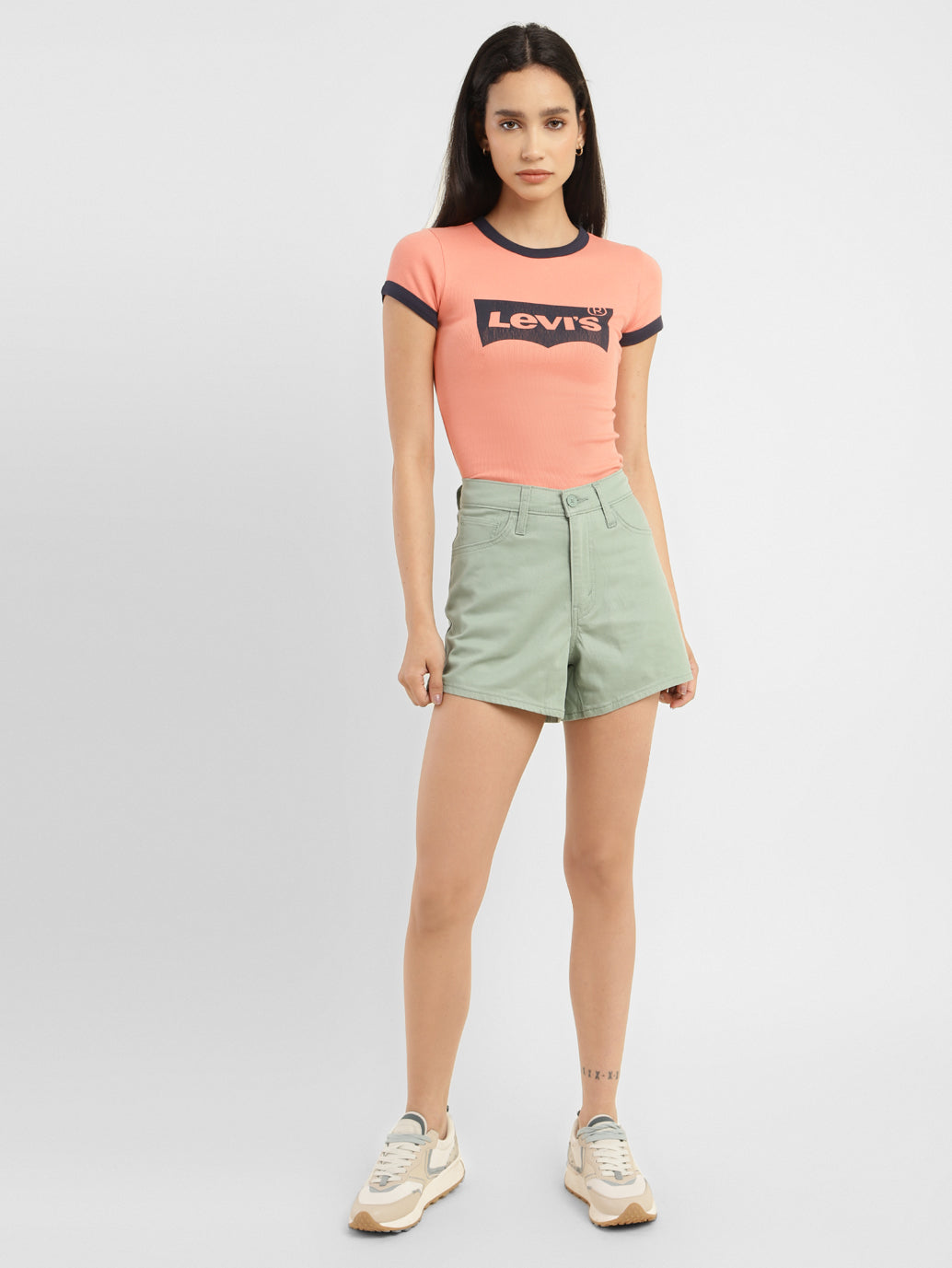 Women's High Rise Regular Fit Shorts - f8688628-c790-43db-865d-d3c2273b784d View