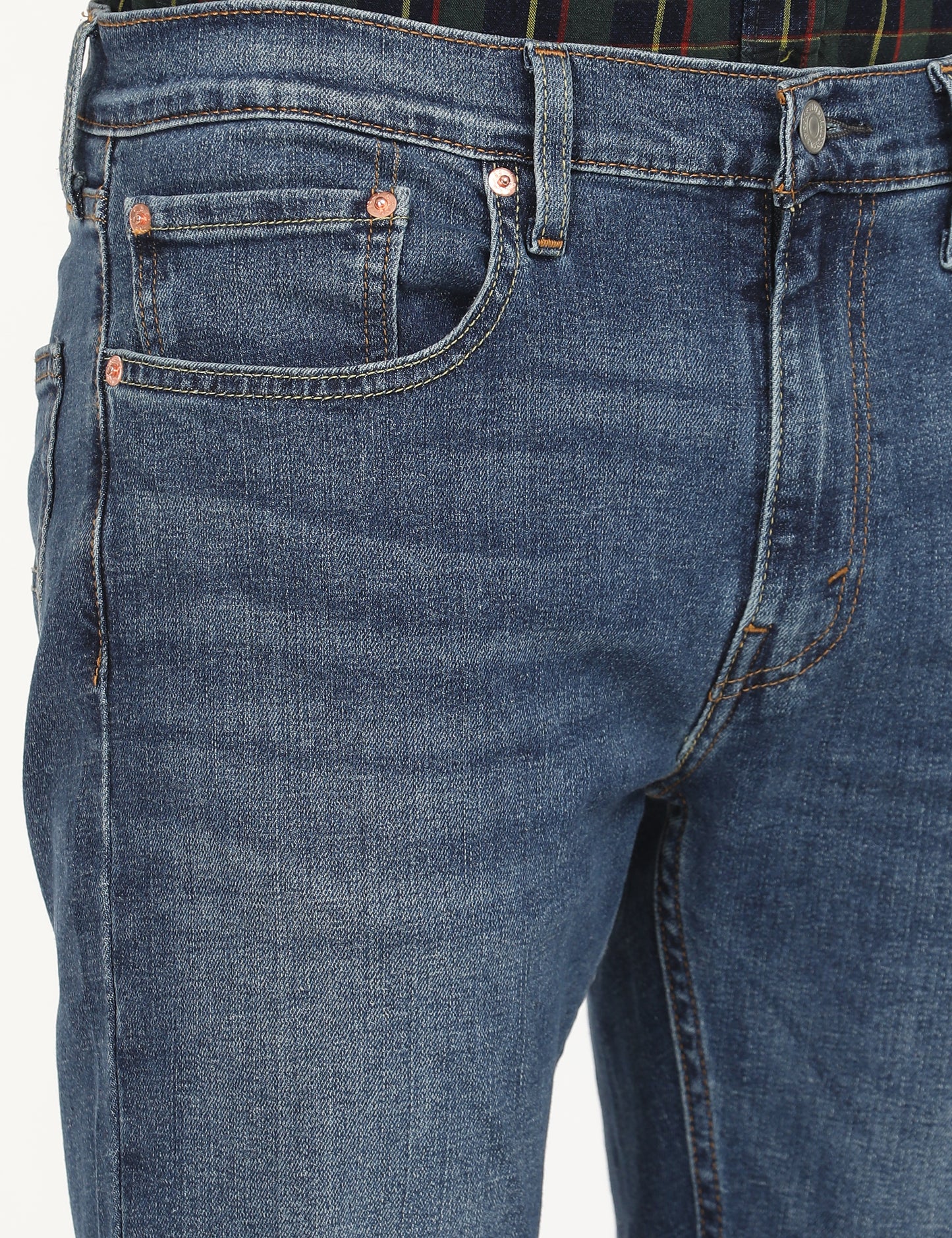 Men's 527 Indigo Bootcut Fit Mid Rise Jeans - deatil View