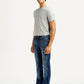 Men's 527 Blue Slim Bootcut Fit Mid Rise Jeans - Side View