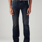Men's Tinted 527 Navy Bootcut Mid Rise Jeans - Front View