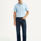 Men's 527 Dark Blue Slim Bootcut Fit Mid Rise Jeans - Front View