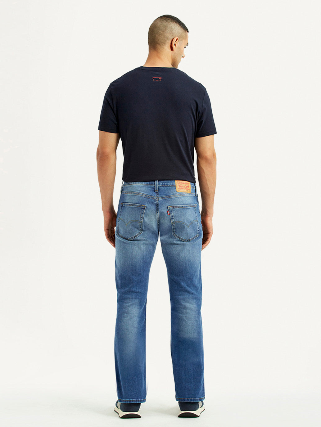 Men's 527 Light Blue Slim Bootcut Fit Mid Rise Jeans - Back View