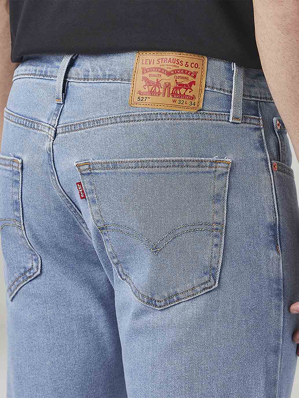 Mens 527 Mid Rise Bootcut Fit Cotton Stretch Blend Jeans - a968c536-f851-41ce-a001-02ea9e57b242 View
