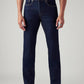 Men's 527 Dark Blue Bootcut Fit Mid Rise Jeans - Front View