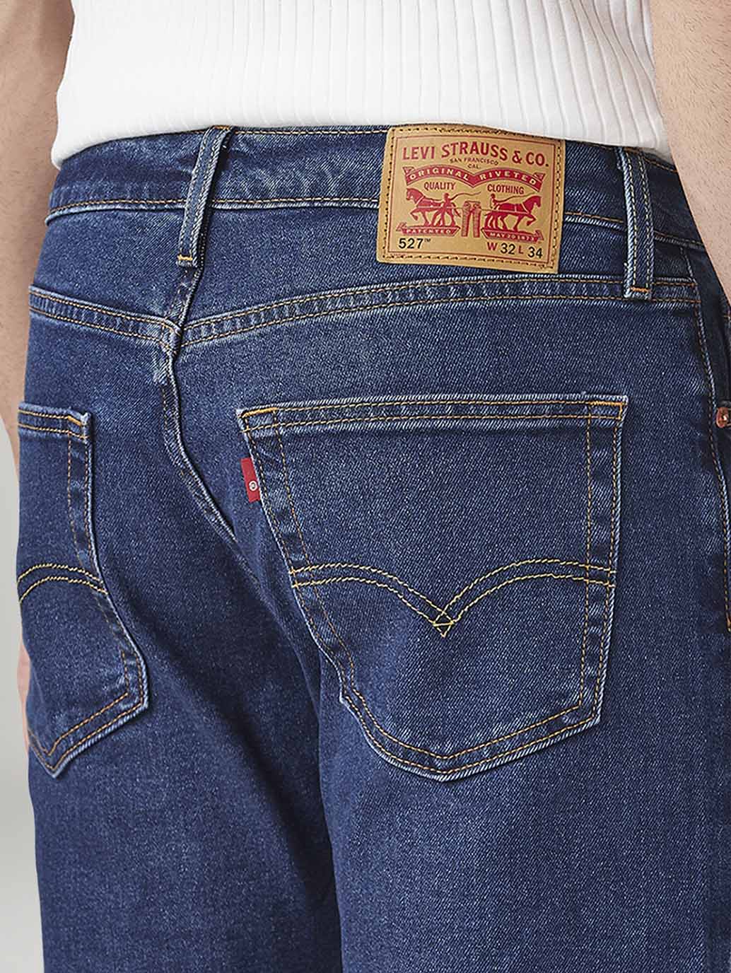 Mens 527 Mid Rise Bootcut Fit Cotton Stretch Blend Jeans - 8666a65b-d9a6-4f06-817b-8a9e4a97f59a View