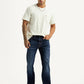 Men's 527 Dark Blue Bootcut Fit Hyper Stretch Jeans - Styleshot View