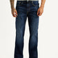 Men's 527 Dark Blue Bootcut Fit Hyper Stretch Jeans - Front View