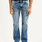 Men's 527 Blue Slim Bootcut Fit Mid Rise Jeans - Front View