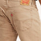 Men's 541 Beige Athletic Tapered Fit Mid Rise Jeans - Detail View
