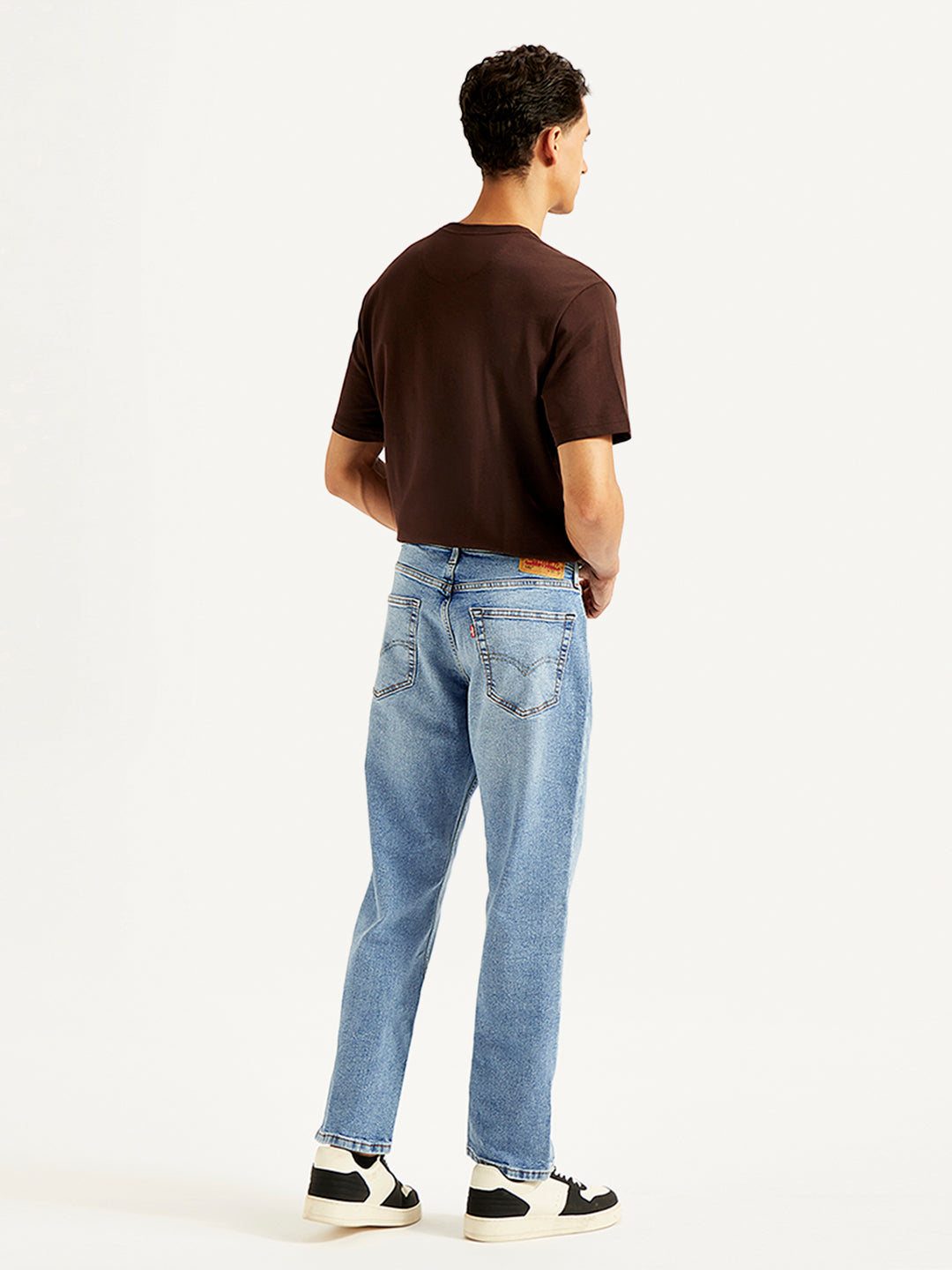 Men's 541 Blue Athletic Tapered Fit Mid Rise Jeans - Back View