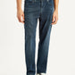 Men's 541 Dark Blue Athletic Tapered Fit Mid Rise Jeans - Front View