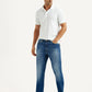 Men's 541 Blue Regular Tapered Fit Mid Rise Jeans - Styleshot View