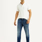 Men's 541 Blue Regular Tapered Fit Mid Rise Jeans - Styleshot View