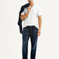 Men's 541 Dark Blue Regular Tapered Fit Mid Rise Jeans - Styleshot View