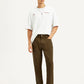 Men's 541 Brown Overdyed Athletic Tapered Fit Mid Rise Jeans - Styleshot View