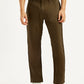 Men's 541 Brown Overdyed Athletic Tapered Fit Mid Rise Jeans - Front View