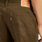 Men's 541 Brown Overdyed Athletic Tapered Fit Mid Rise Jeans - Detail View