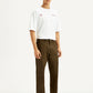 Men's 541 Brown Overdyed Athletic Tapered Fit Mid Rise Jeans - Side View