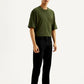 Men's 541 Black Athletic Tapered Fit Mid Rise Jeans - Side View