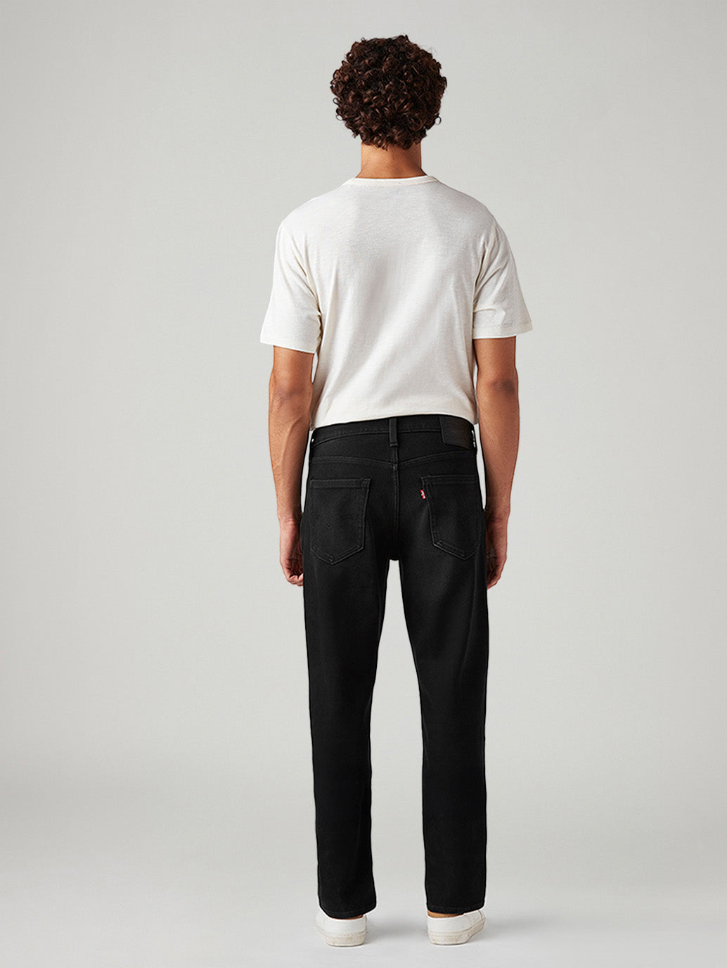 Men's 541 Black Athletic Tapered Fit Mid Rise Jeans - Back View