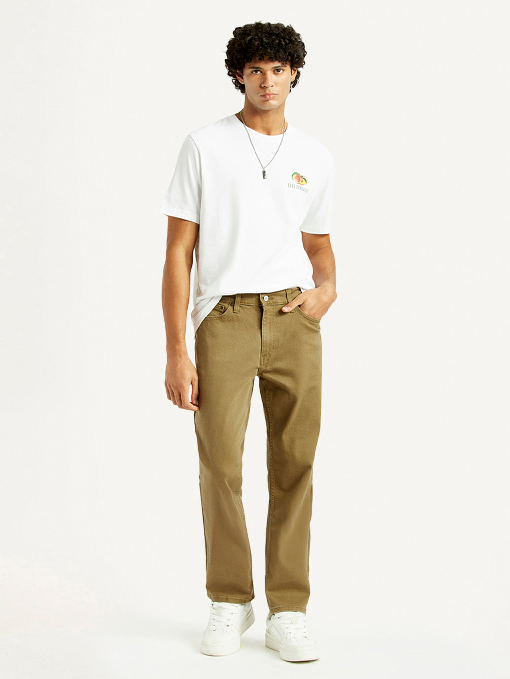 Men's 541 Khaki Athletic Tapered Fit Mid Rise Jeans - Styleshot View
