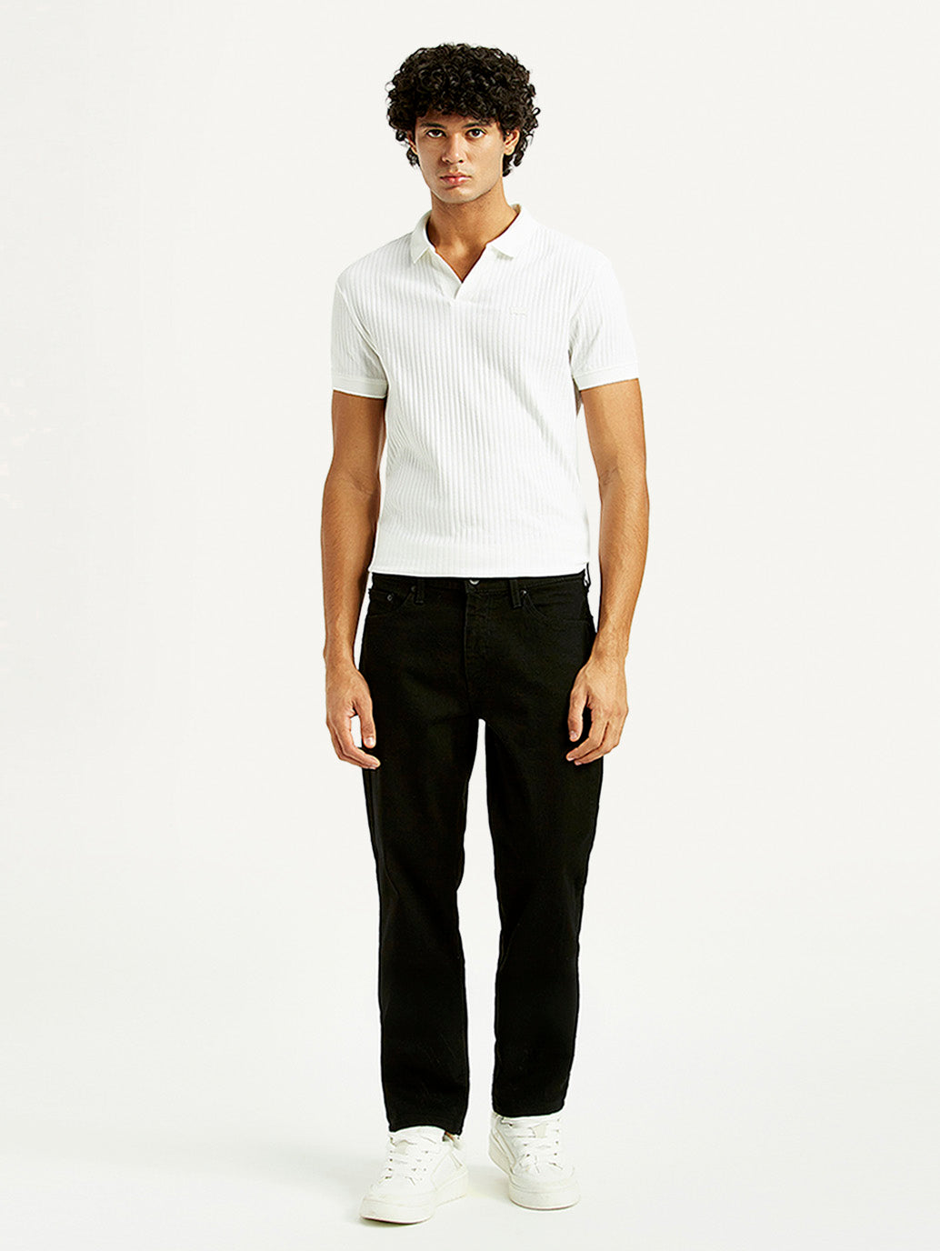 Men's 541 Black Athletic Tapered Fit Mid Rise Jeans