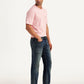 Men's Tinted 541 Navy Athletic Tapered Fit Mid Rise Selvedge Jeans - Side View