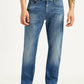 Men's 541 Blue Athletic Tapered Fit Mid Rise Selvedge Jeans - Front View