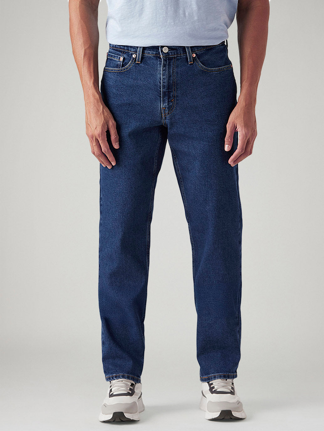 Men's 541 Blue Athletic Tapered Fit Mid Rise Jeans - Front View