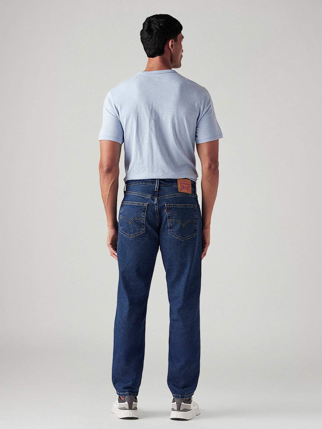 Men's 541 Blue Athletic Tapered Fit Mid Rise Jeans - Back View