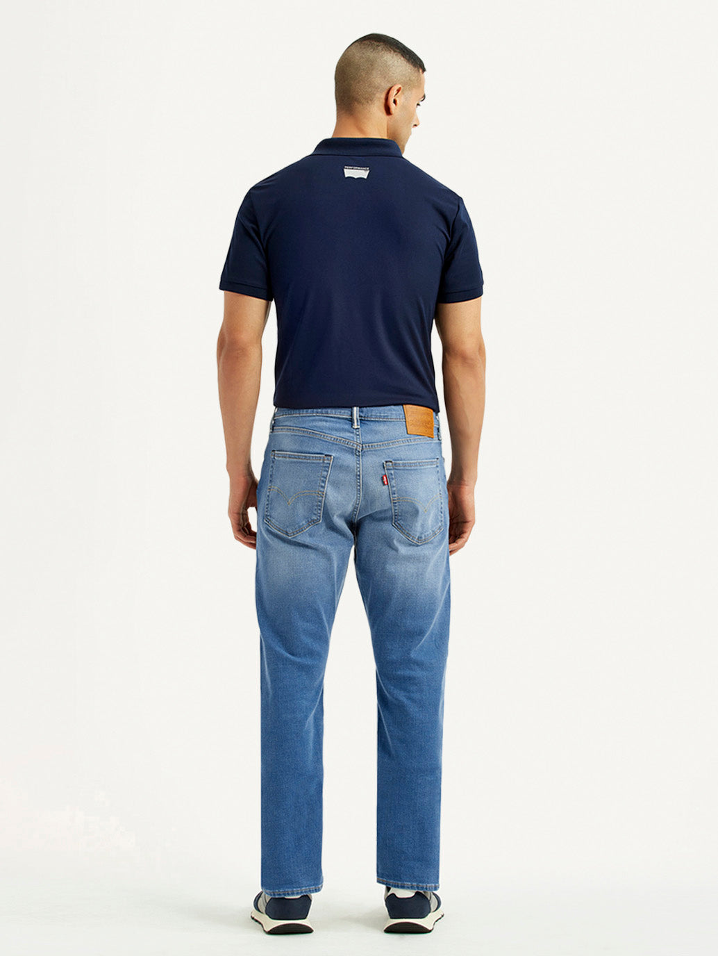 Men's 541 Light Blue Athletic Tapered Fit Mid Rise Jeans - Back View